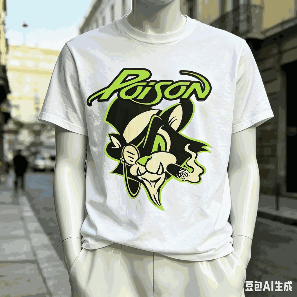 Poison Band World Tour T Shirt Unisex Unisex Fashion Vintage Hip Hop Streetwear Male Tshirts Oversized Unisex Harajuku Hip Hop Soft