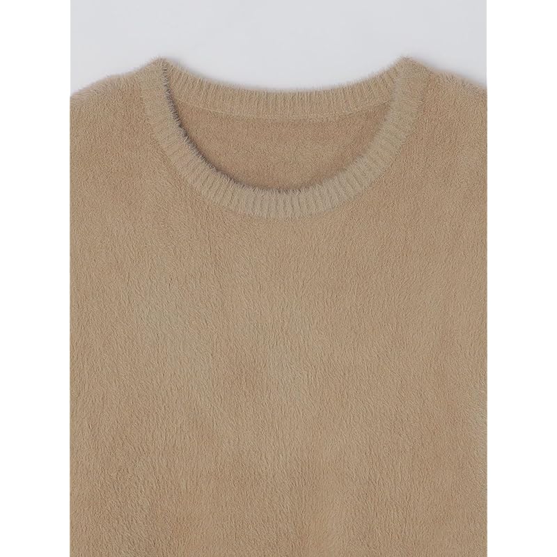 [Schiffe] Strickfedergarn Rundhalspullover Herren 116050341 beige S