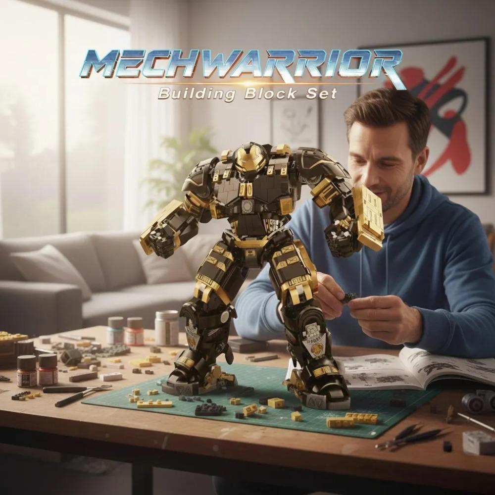 2348pcs Adult MechWarrior Model Building Blocks Set - Creative Collectible Home Decoration Easy To Assemble Exquisite Design