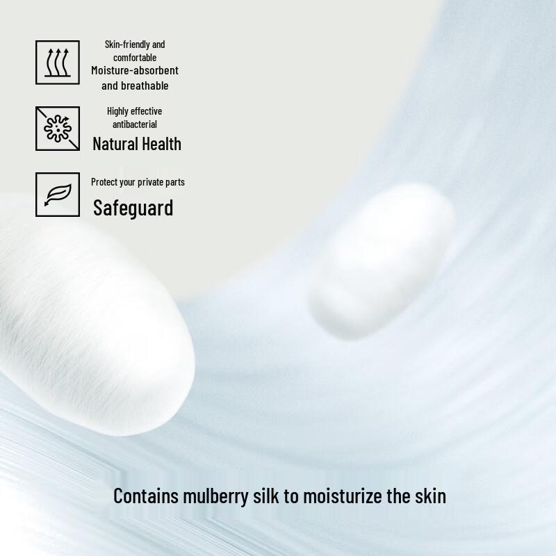 Women's Antibacterial Silk Crotch Seamless Briefs