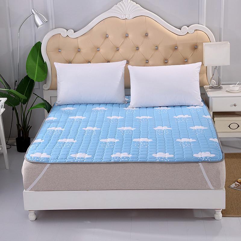 Washable Soft Mattress Pad - Single/Double Sizes for Dorms