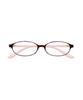 [Zoff] +2.50 Oval-shaped Lightweight Reading Glasses - Comfortable and Non-Slip (Red) Portable Senior Glasses - Made In Japan - Unisex - Suitable for