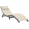 Day and Night - Day and Night Lounger with Solid Gray Acacia Wood Cushion