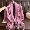 Bohemian Autumn Paisley Cashmere Shawl for Women Jacquard Pashmina Warm Winter Scarves Print Design Lady Foulard Stoles Scarf
