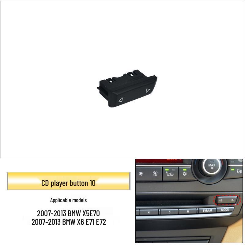 Buton audio compatibil pentru BMW X5/X6 E70/E71 Reglare volum player CD