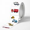 Waterproof Sticker Engineering Vehicle Fire Truck Tractor Graffiti Paper Decorated Suitcase Ledger Journal Children'S Toy
