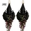 Novelty Gift for Gothic Enthusiasts Bat Shaped Hanging Planter, Plant Pot Indoor Outdoor Garden Mysterious Atmosphere Display Wall Decor, Unique Wing