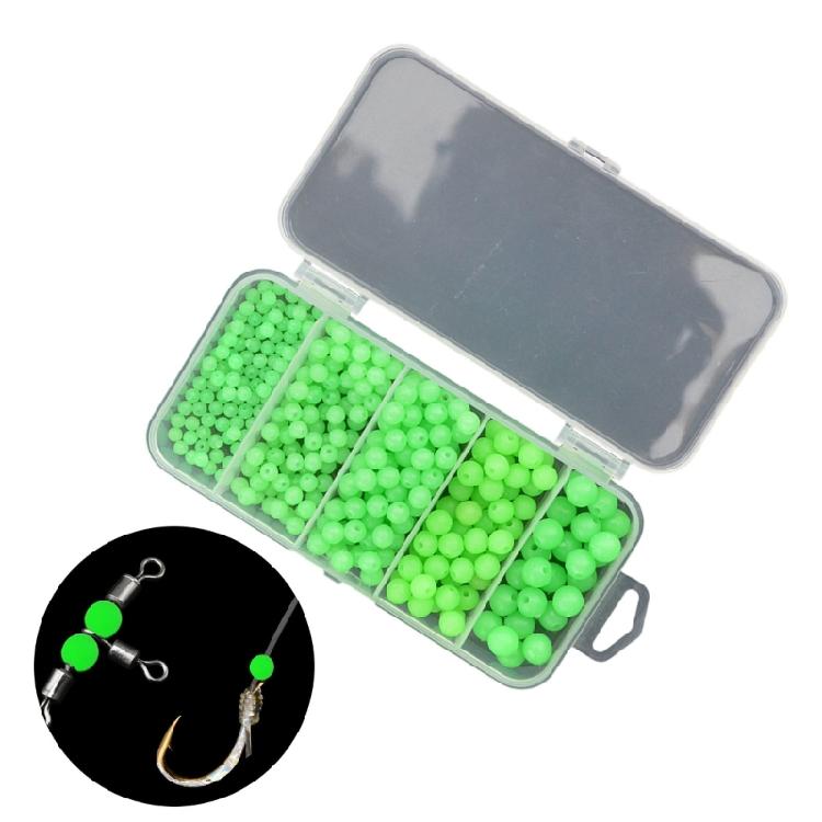 375Pcs Night Glow Fishing Soft Beads Sea Fishing Lures Baits Eggs Floating Fishing Tackles Tool Fishing Accessories