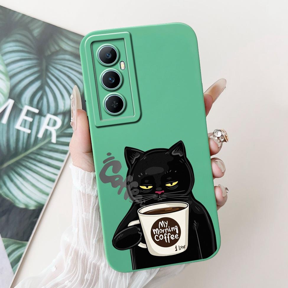 Funda For Realme C65 RMX3910 Back Cover For Realme C65 4G Case Shockproof Luxury Flowers Cute Cartoon Cool Silicone Bumper Coque