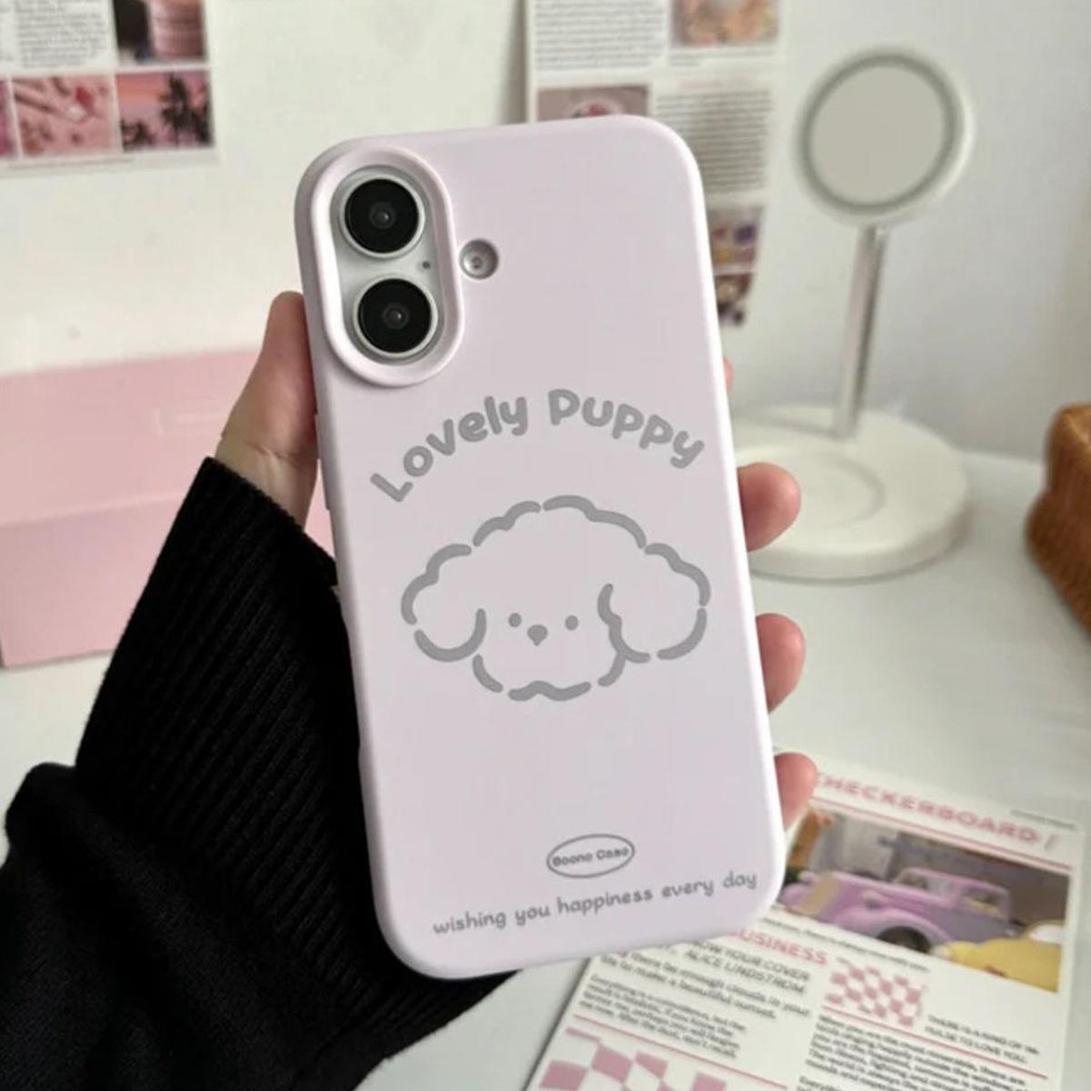 

Colorful Glutinous Rice Shell for Apple Mobile Phone Protective Cover Half Pack Girls Mobile Phone Case Simple and Cute For iPhone 16PROMAX