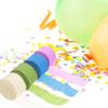 4 Rolls Crepe Paper Streamer Colored Decorations for Party Layout Props Birthday Wedding Shower Peach Themed Events