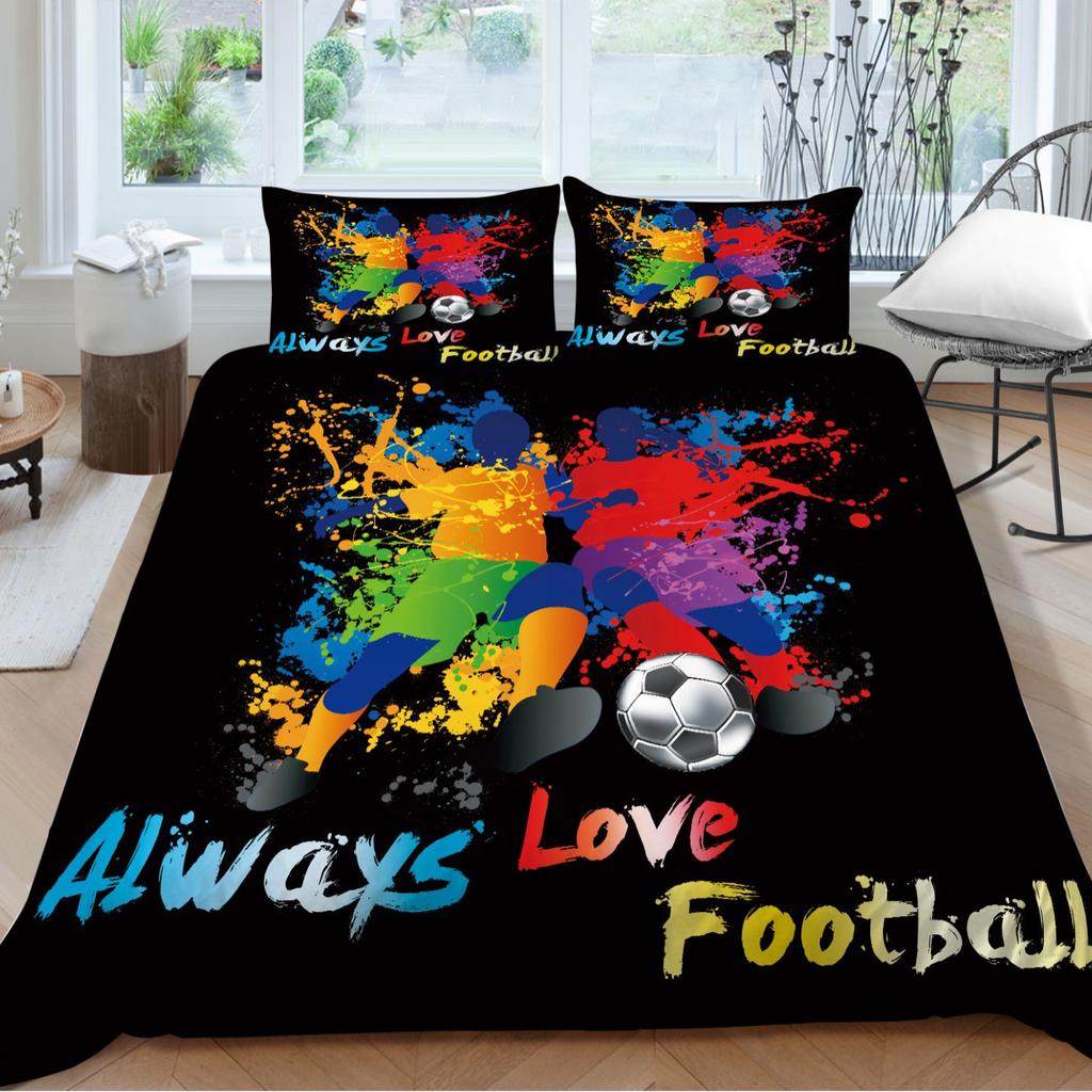 Football Series Bedding Two Or Three-Piece Sports Wind 3D Digital Printing Polyester