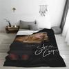 Cozy Sabrina Carpenter Eras Tour Blanket Merch Bed Decorative Espresso Album Throw Blankets Soft Flannel for Car