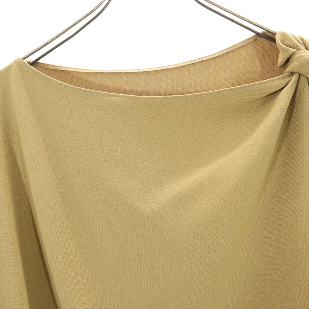 ADORE made in Japan Short sleeve Cut 38 Brown Shoulder ribbon Women Used