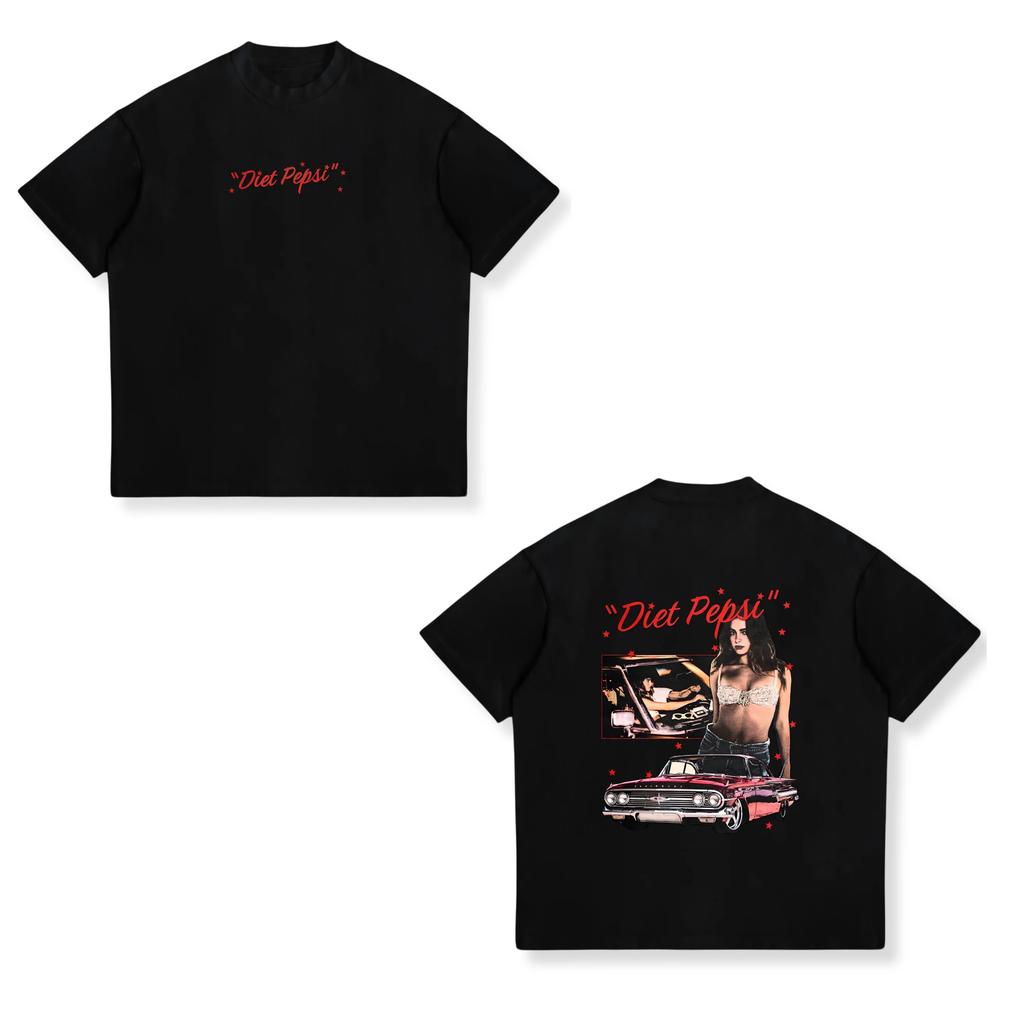 Addison Rae 20252026 Tour Vintage Graphic T Shirt Unisex Women Fashion Aesthetics Tshirt Shortsleeved Cotton Harajuku Tshirts