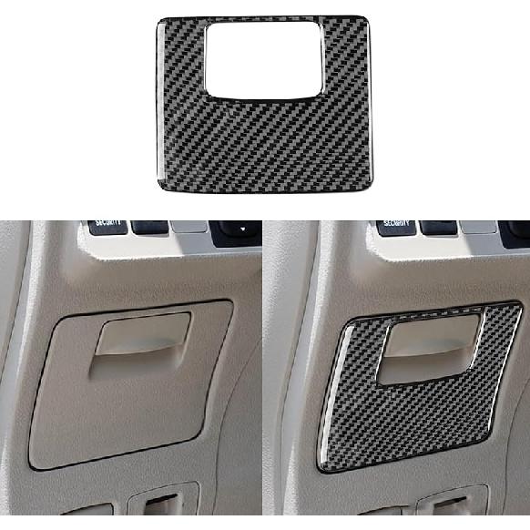 Real Premium Carbon Fiber Car Center Console Gear Shifter Transmission Panel Cover Sticker Auto Interior Accessories Compatible with Toyota Corolla