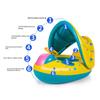 PVC Inflatable Children's Swim Ring with Canopy - Baby Water Toy Seat