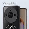 Phone Case for Honor X50, Shockproof Silicone Upgraded Camera Full Protection Cartoon Graffiti Semi-Transparent Unisex Color-Blocking