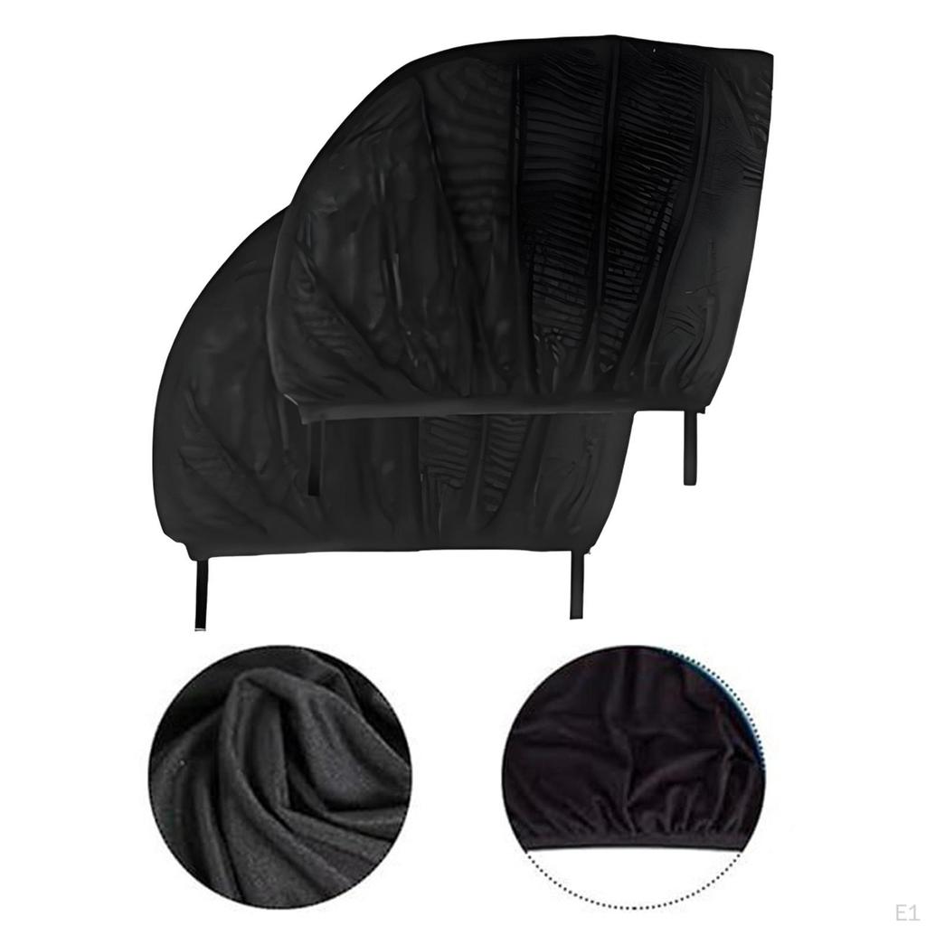 2x Car Side Window Cars Door Sunshades Mesh Breathable Covers for Travel