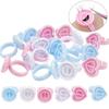 100 Pcs Disposable False Eyelash Flower Glue Cup Ring Holder Tattoo Pigment Eyelash Extension Tool Accessories