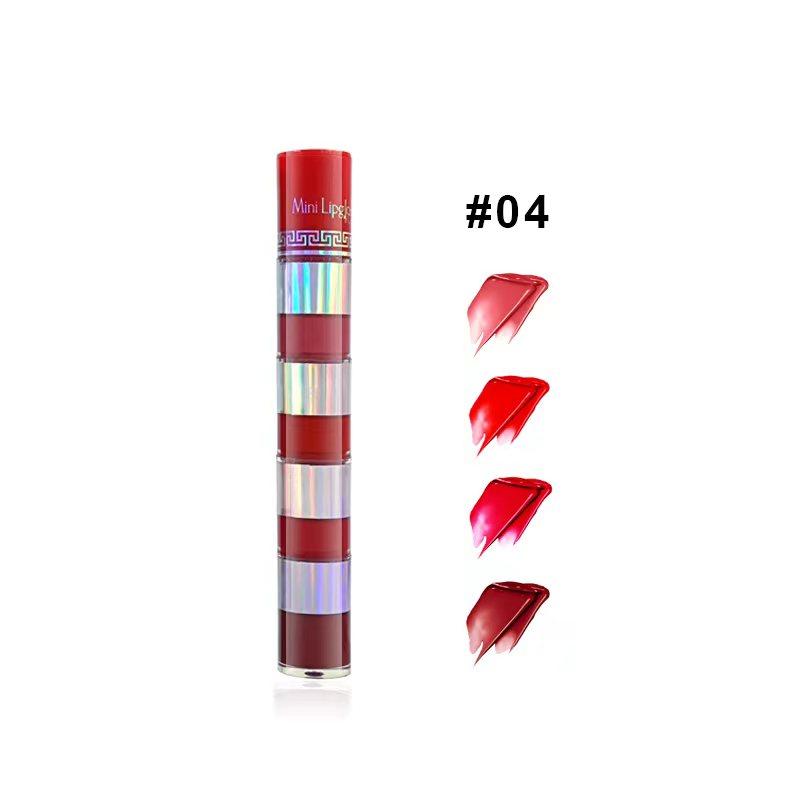 5 In 1 Lipstick, Five Color Matte Waterproof Velvet Long Lasting Lipstick,   Creamy Texture Ladies Gift Valentine's Day Gifts