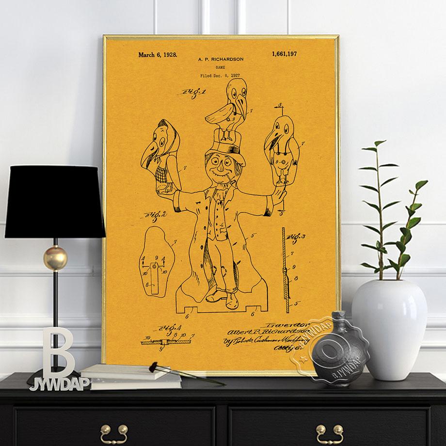 

Клоун Ведьма Патент Винтаж Печать Плакат Пугало Скелет Игрушка Фонарь Патент Настенная Картина Комната Домашний Декор Холст Картина Без Рамы 21*30cm No Frame