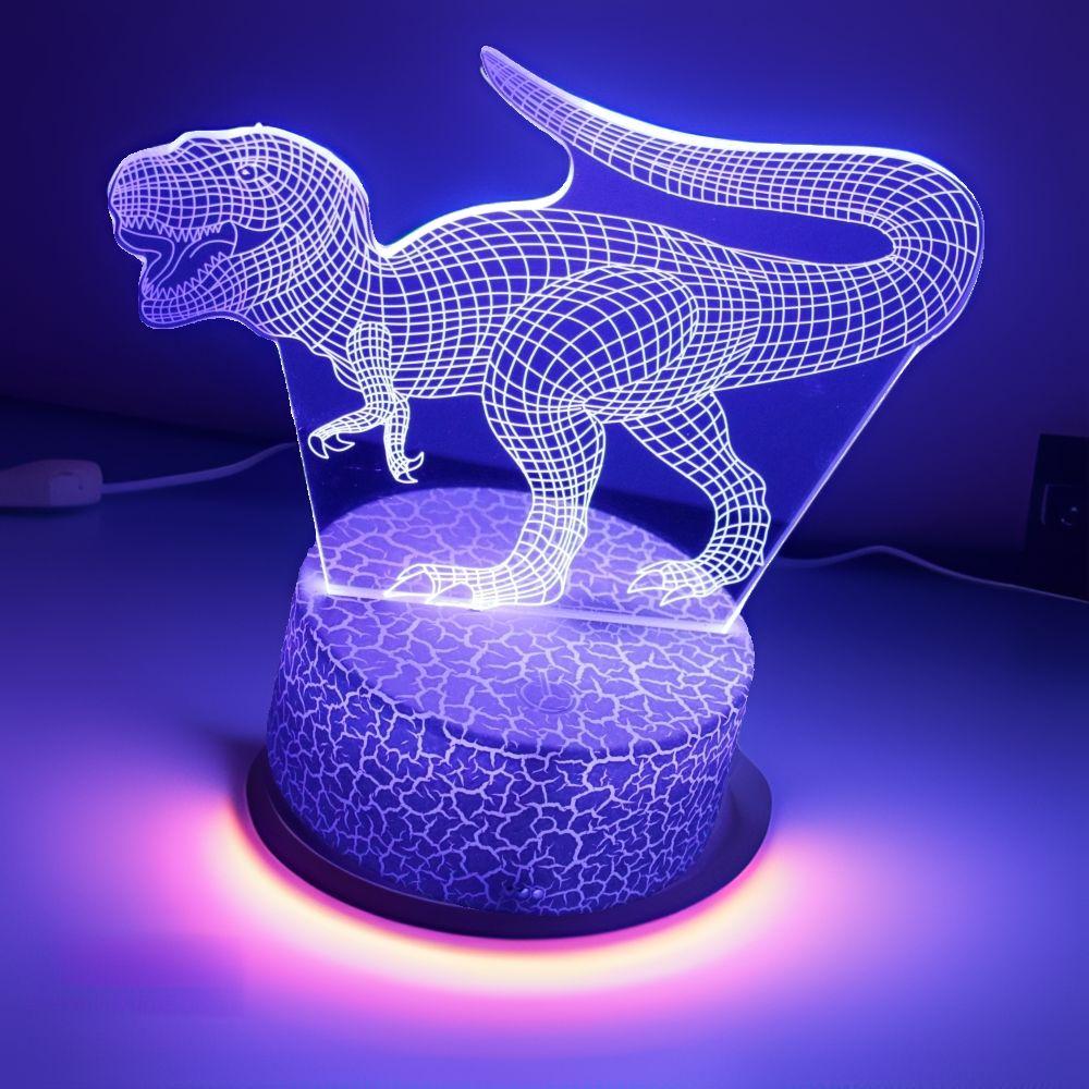 3D Cute Dinosaur LED Night Light Kids Dino Table Lamp Child Nightlight for Children's Lamps Bedroom Desk Decor Birthday Gifts