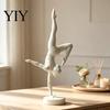 Elegant Dance Lover Gifts 3D Printed Rhythmic Gymnastics Figurine, Modern Minimalist Art Sculpture, Aesthetic Statues Handstand Ballet Pose Statue for