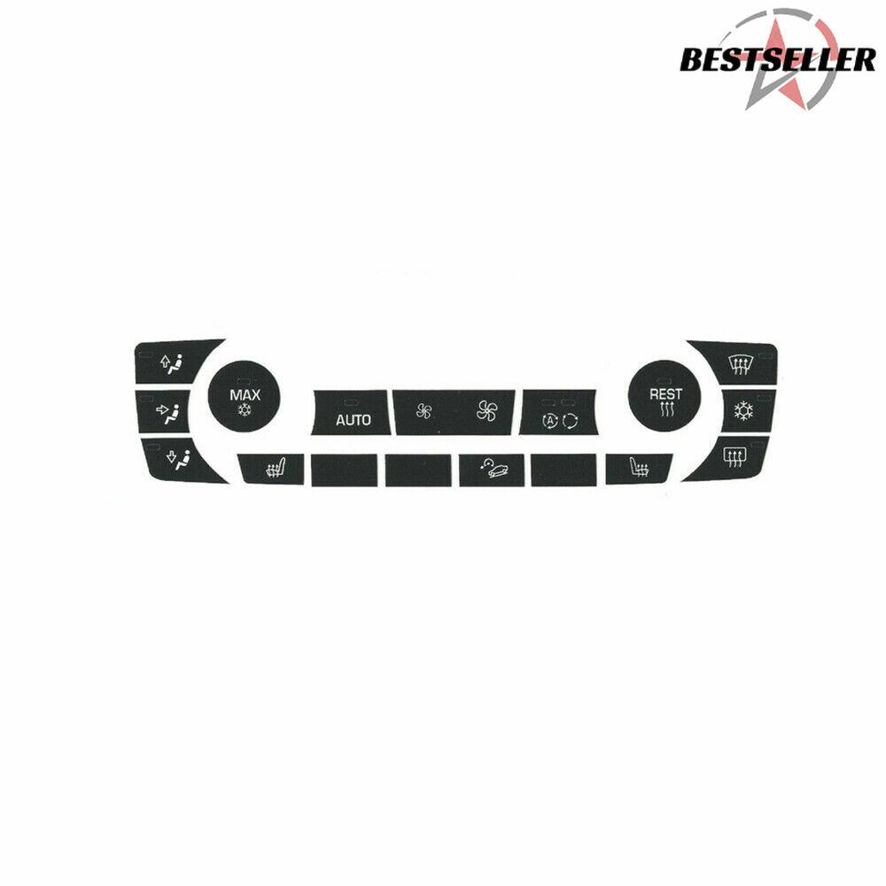 &+ Climate Control Button Stickers Repair Kit For BMW 2006-2011 E90 E92 E91