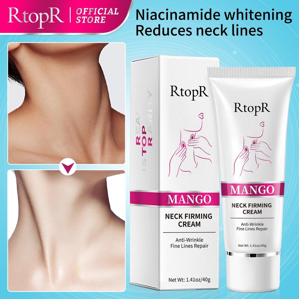 RtopR Neck Firming Rejuvenation Cream Anti-wrinkle Firming Skin Whitening Moisturizing Neck Serum Mild Peeling Beauty Neck Care