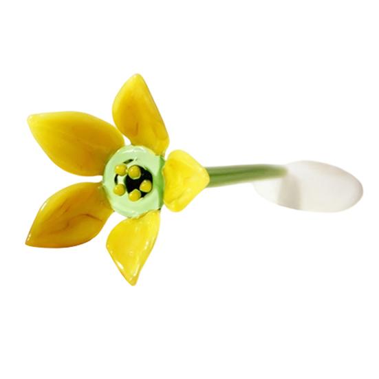 Mini Glas Blumen Dekoration Handgeblasen Kunstkristall Pflanzen Kleine Blumenvase Schmuckstück für Muttertag Geburtstagsgeschenke