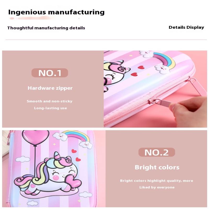 Eva 3D Cube Large Capacity Pencil Case Children'S Multifunctional Stationery Waterproof Pencil Box For Students Office Supplies