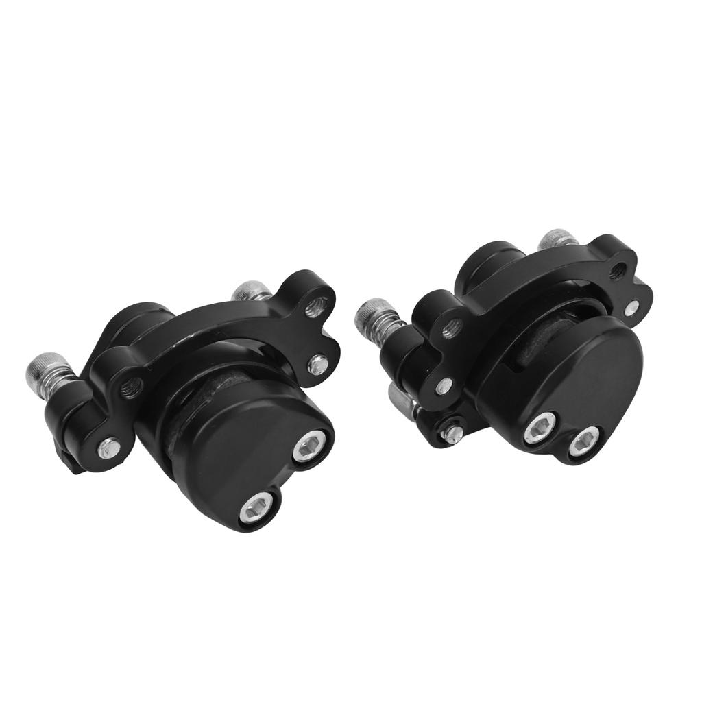 1pair Disc Brake Calipers Aluminum Alloy Front Rear Disc Brake Calipers for MBX10 MBX11 Mini Dirt Bike Black