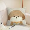 Cute cartoon art scribbled puppy dog cushion cover Plush Fabric Soft Double Sided Print Sofa Cushion Cover Throw Pillow Covers