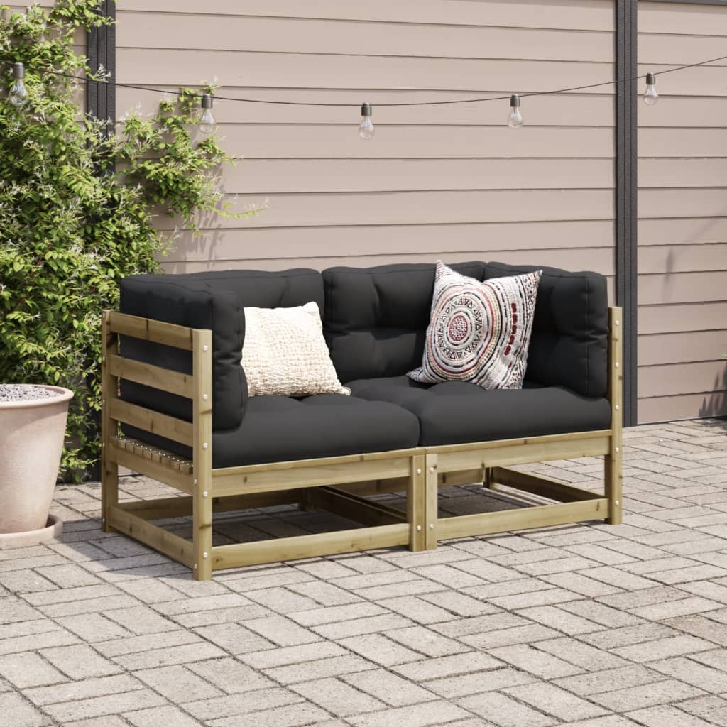 2 piece Garden Sofa Set Pressure Treated Pine Wood
