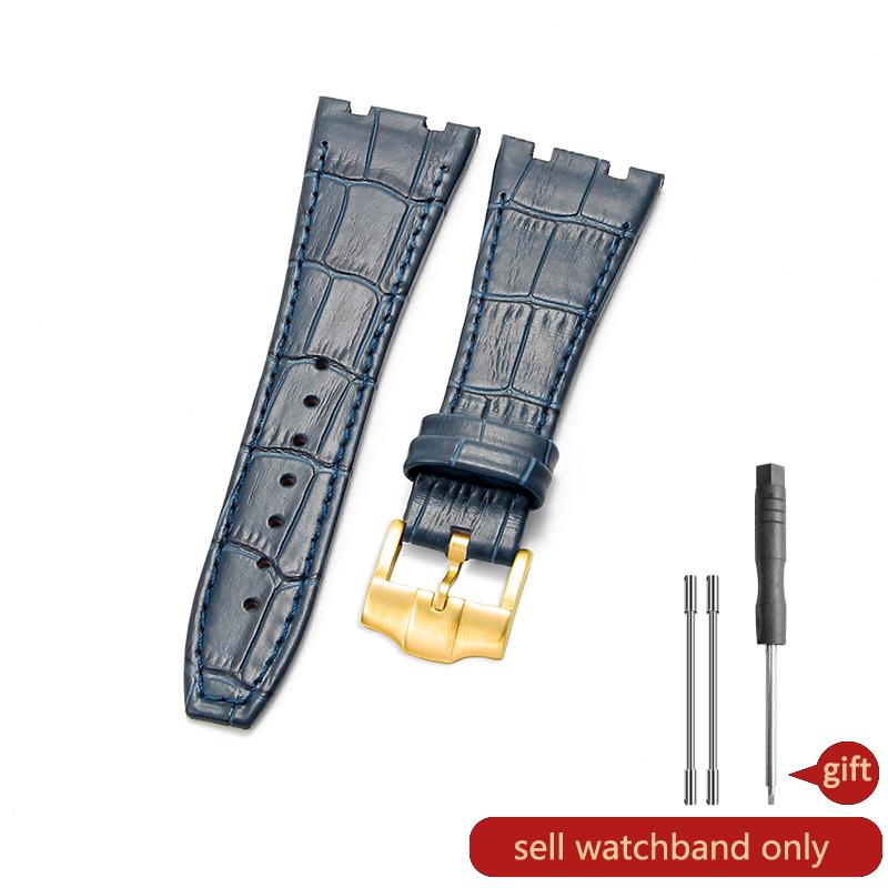 Pro AP Audemars Piguet Royal Oak Series Řemínek k hodinkám Pánský AP15400 26320 Originální řemínek k hodinkám z hovězí kůže Spona z masivní oceli 26 mm