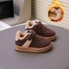 Children's Winter Boots Boys' & Girls' Fleece-Lined Warm Shoes with Shearling, Casual Kids Shoes for Baby Baby Shoes