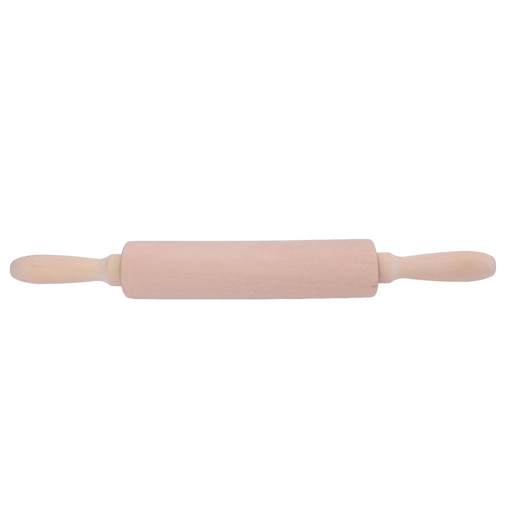 Rolling Pin for Baking Clay Shaping Beachwood Solid Wood with Stainless Steel Ball Bearing