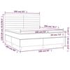 VidaXL Sommier à Lattes de Lit avec Matelas LED, Lit Rembourré, Lit Double, Lit Adulte de Chambre à Coucher Intérieur, 3136192