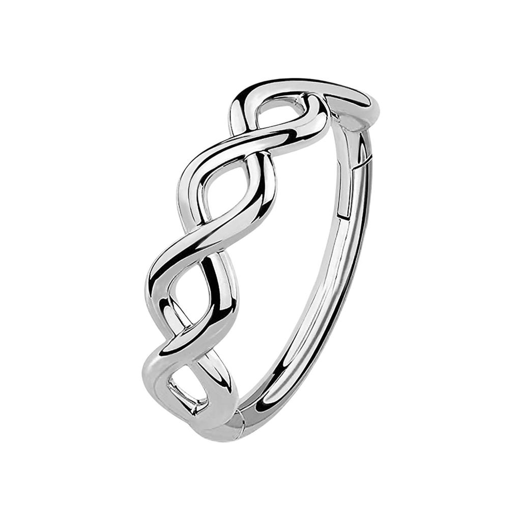 Crystal Nose Piercing Septum Ring Stainless Steel Accessory for Ear Helix Cartilage Fashionable Body Accessories