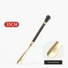 Portable Long Handle Wooden Shoes Lifter Wood Brass Head Shoe Horn Wearing Long Handle