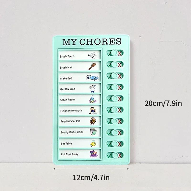 My Chores Reusable Checklist Board Daily Task Planning Board Hanging Checklist Check Plan Student Stationery Supplies Plan List