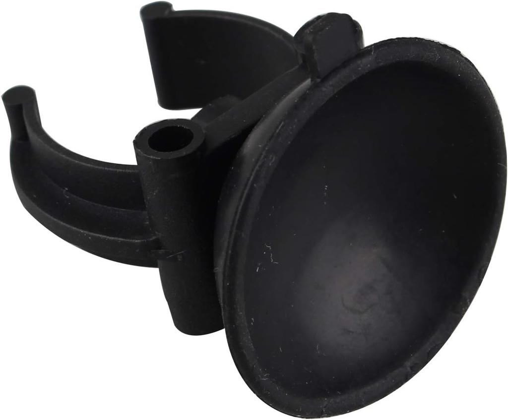 10 23mm Fish Tank Suction Cup Trachea Fixing Clips, Black Aquarium Oxygen Tube Clips