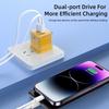 Universeller Multi-Port PD30W Ladestecker USB A+C EU/US Telefonladegerät Adapter Schnellladung PD QC3.0 Schnellladeadapter