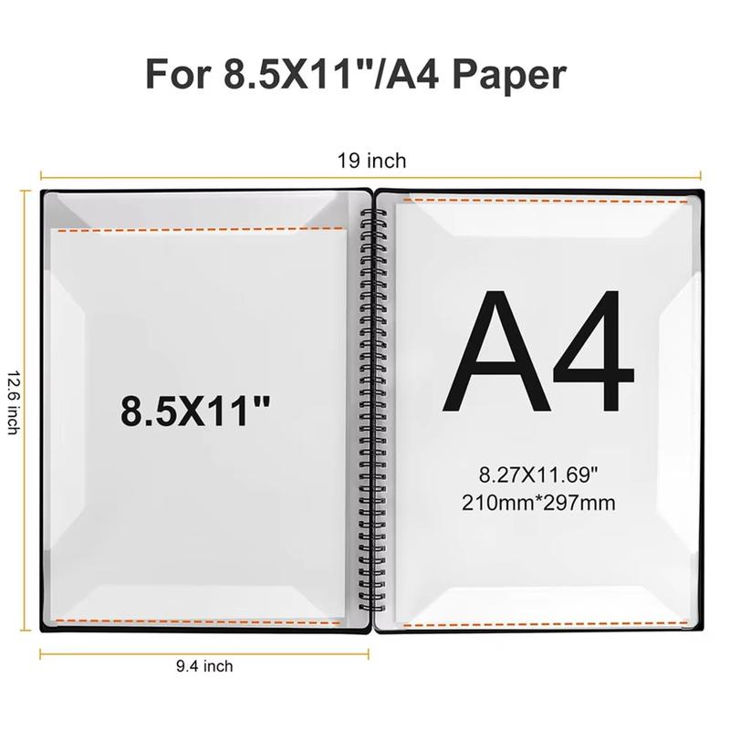 Inch A4 Sheet Music Binder 40/60 Pages Letter Size Music Storage Folder Waterproof Sheet Music Organizer for Musicians Students
