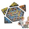 Geometry Chain Chess Puzzle Chain Triangle Chess Desktop Rubber Band Triangle Chess Strategy Board Game for Strategy Puzzle Toys