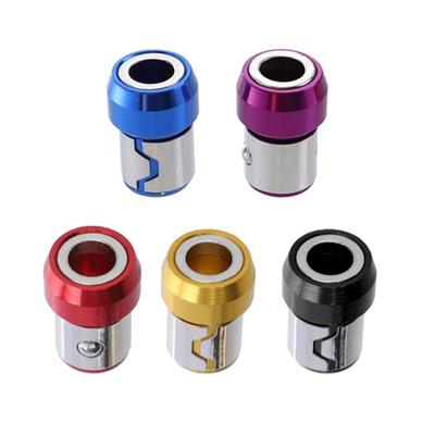 5 sztuk magnetycznych śrub pierścieniowych, magnetycznych bitów, metalowych śrub magnetycznych, wyjmowanych do śrubokrętów sześciokątnych 1/4 cala/6,35 mm