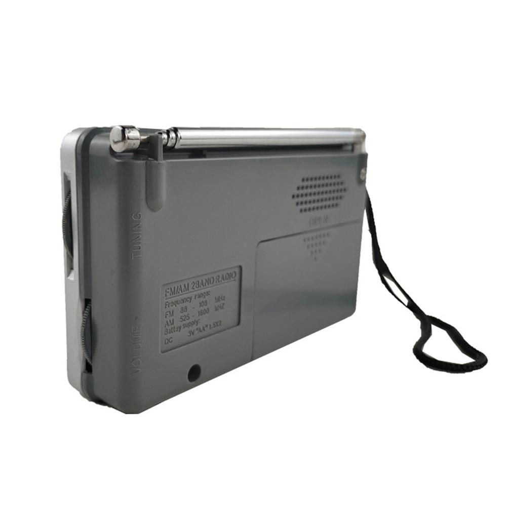 AM FM Mini Elder Radio Dual Band HiFi Elder Pointer Radio Battery Powered Pocket Pointer Radio 3.5mm Jack Telescopic Antenna