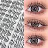 120 bundles Mink False Eyelash Natural Fishtail Lash 3D Russian Individual Eyelash Extension Cluster Makeup Tool Wholesale