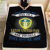 1PC Leeds United Football Club Patterned Flannel Blanket Suitable For All Seasons for Home Decor Warmth and Comfort Gifts Holiday Present